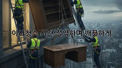 이사청소, 시간 절약하며 깨끗하게!